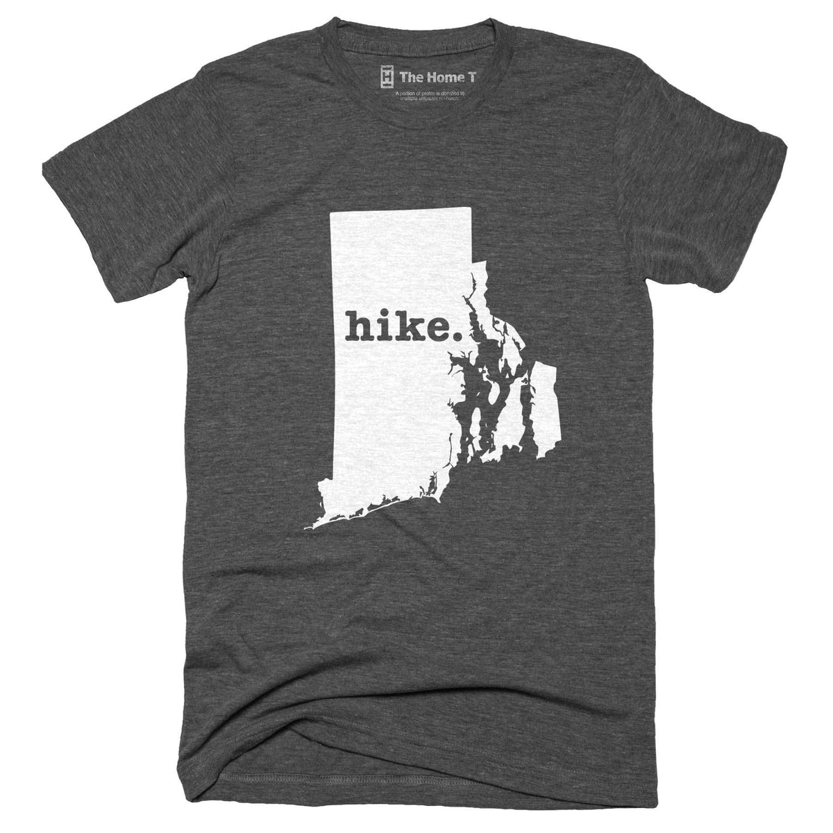 Rhode Island Hike Home T-Shirt Outdoor Collection The Home T XXL Grey