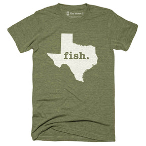 Texas Fish Fish Home T-Shirt Outdoor Collection The Home T XS Army Green