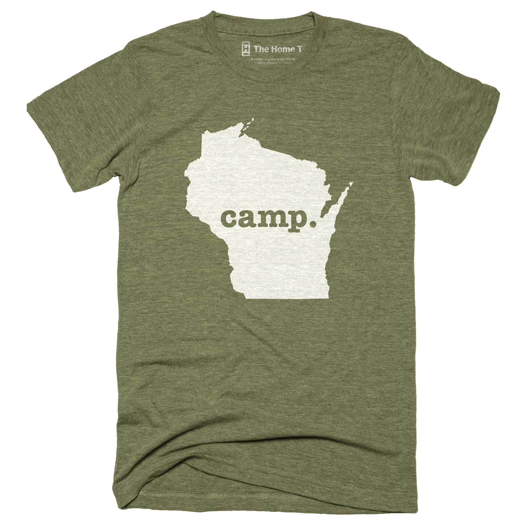 Wisconsin Camp Home T-Shirt Outdoor Collection The Home T XXL Army Green